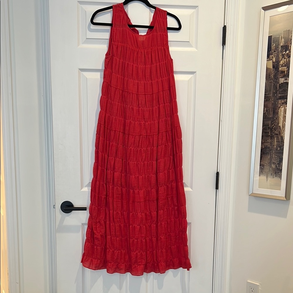 Max Studio Red Sleeveless Dress